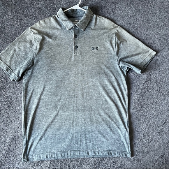 Under Armour Other - 🔥Under Armour Men's Light Gray Polo Shirt